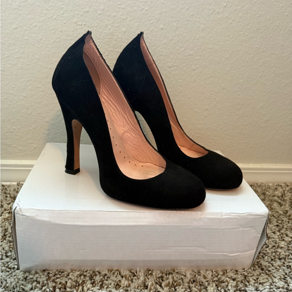 Agent Provocateur Black Suede Heels